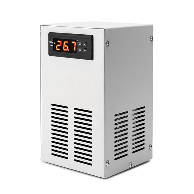 Aquarium Koeler 20L Stil Constante Temperatuur Instelbaar Aquarium Waterkoelmachine Aquarium Koeler gray