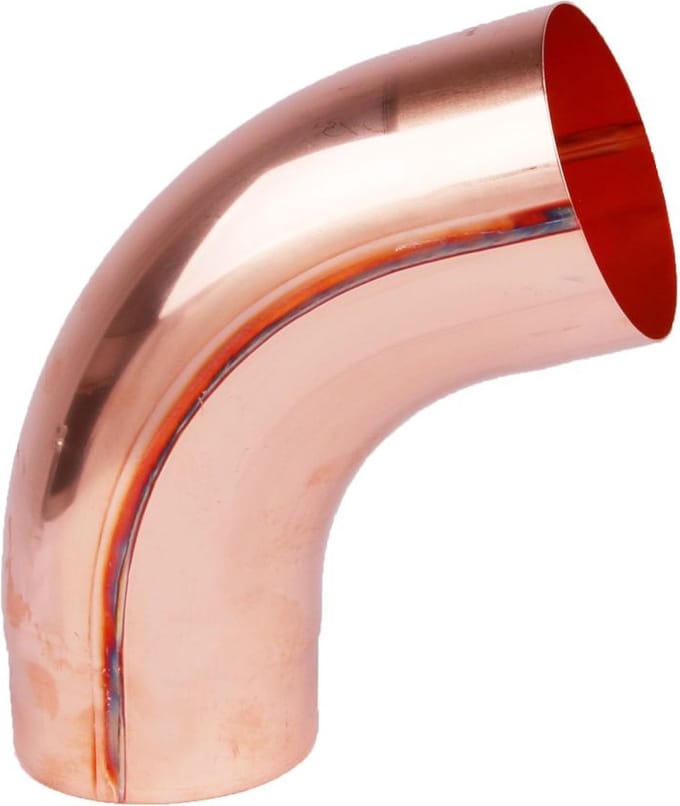 HWA Koper Bocht 72° | Ø80 mm