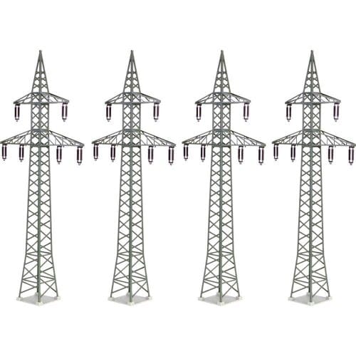 Kibri 38533 H0 Deco-set elektriciteitsmasten (4 stuks)