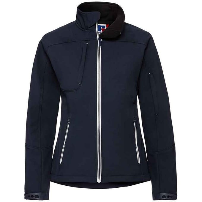 Russell Dames/Dames Bionic Zachte Shell Jas (Franse marine)
