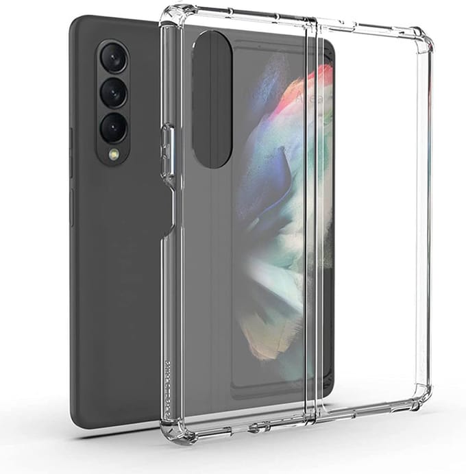 Geschikt voor Samsung Galaxy Z Fold 4 Hoesje – Shock Proof Case – Cover Transparant