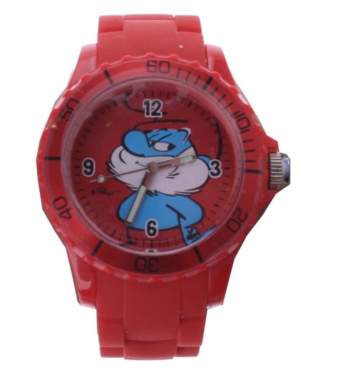 Kinderhorloge Smurfen - Rood