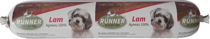 Runner worst lam doos 10 stuks x 400 gram