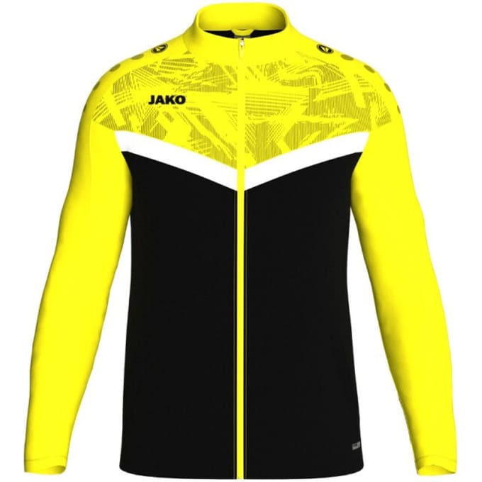 Jako Iconic Polyestervest Kinderen - Zwart / Zachtgeel | Maat: 152