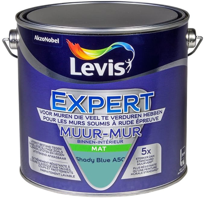 Levis - Expert Muur Binnen Mix - Shady Blue A50 - Mengverf - 2,5 L