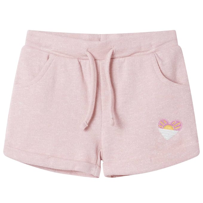 vidaXL Kindershorts met trekkoord 116 gemengd lichtroze