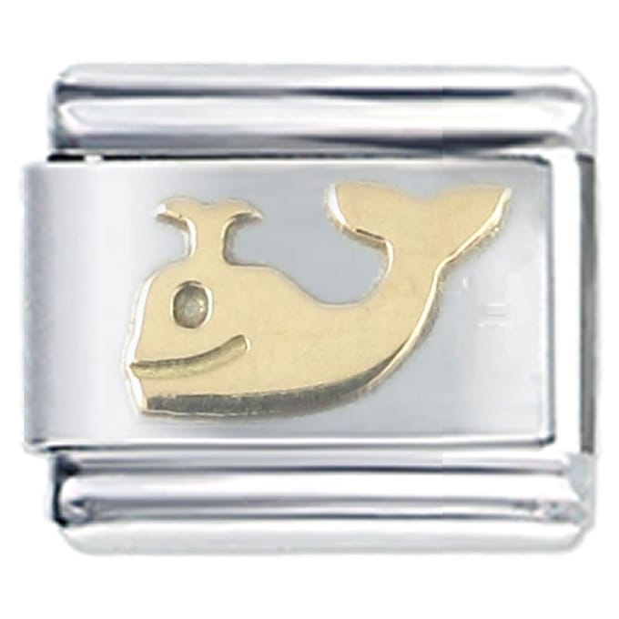 Schakel Bedel - Walvis - 9mm Schakel voor Italiaanse Bedelarmband