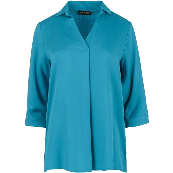 Turquoise V Hals Top