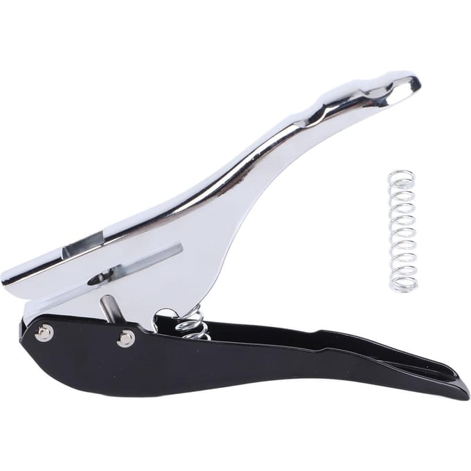 Perforatrice 8 mm en acier, positionnement précis, antidérapante, mini pince de perforation portable 8 mm / white
