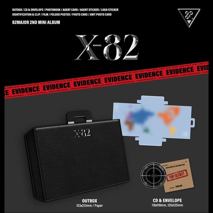 82MAJOR [X-82] 2e Mini Album 1ea black