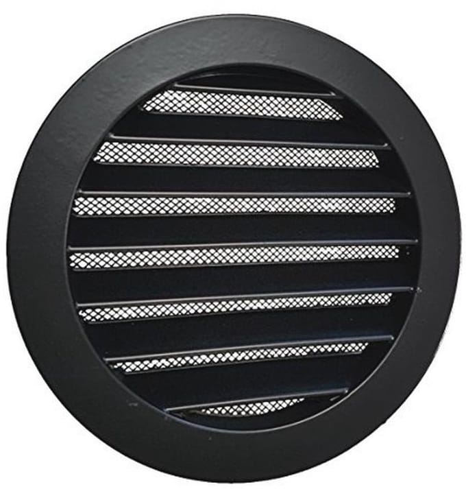 Weerbestendig Rooster Ø 150 mm Aluminium Zwart voor Buitentoepassingen