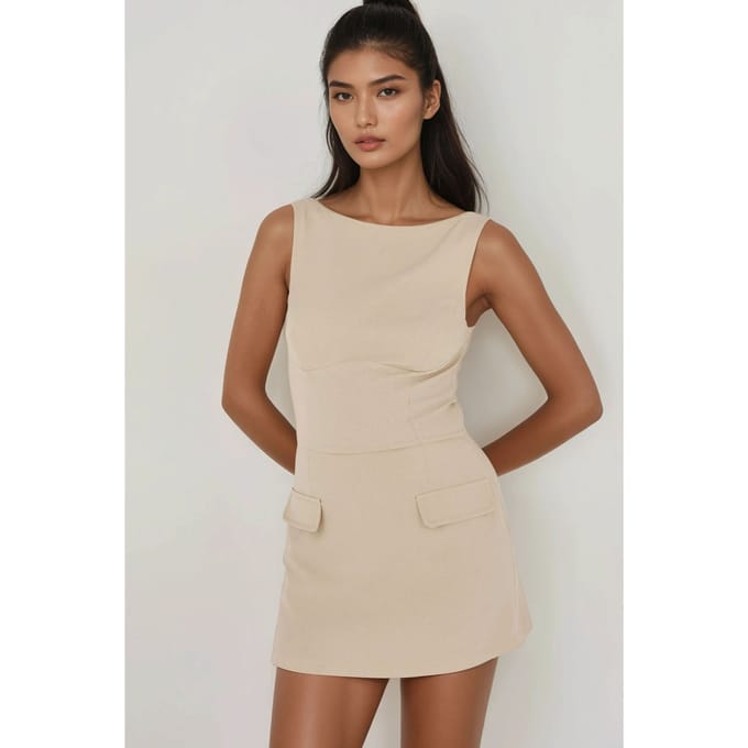 Aansluitend Mini-Jurk met Shorts
