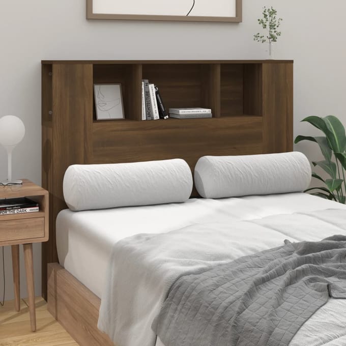 vidaXL - Hoofdbordkast - 120x18,5x102,5 - cm - bruin - eikenkleur