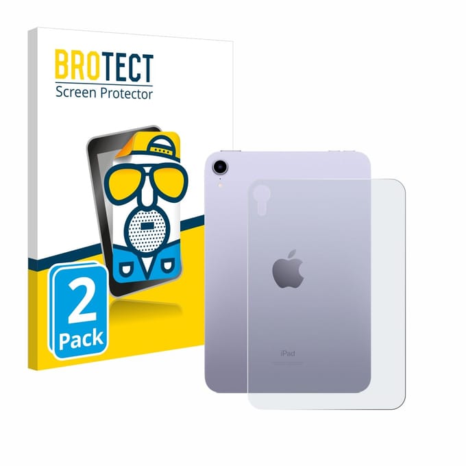 BROTECT - Screenprotector voor Apple iPad Mini 7 2024 (Achterkant) - Folie Beschermfolie matte 2 Stuks