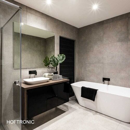 HOFTRONIC SMART Set van 6 Napels smart inbouwspots - IP65 Waterdicht - 8 Watt 600 Lumen - Kantelbaar - Wifi + Bluetooth - RGBWW - Google Home, Amazon