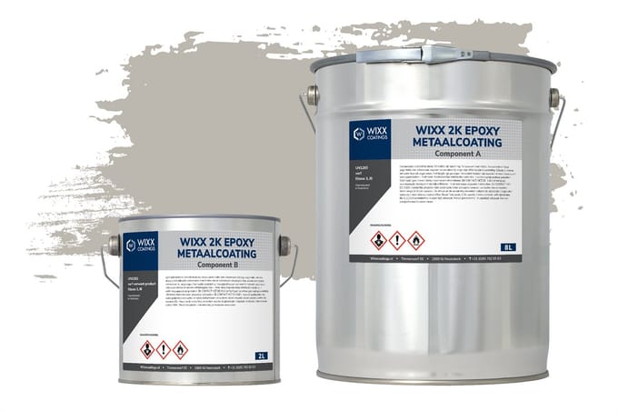 Wixx 2K Epoxy Metaalcoating - 10L - RAL 7044 | Zijdegrijs