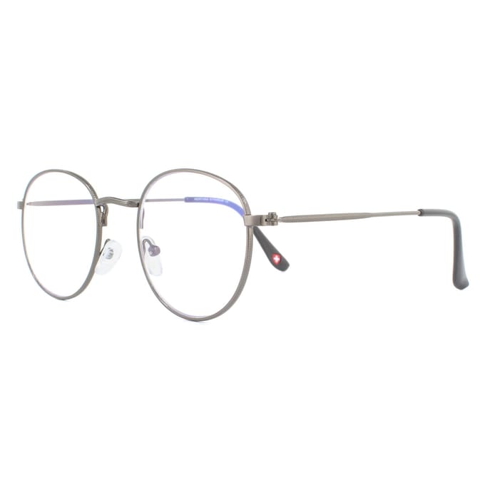 Montana Eyewear HBLF54 Blauw licht filter leesbril +1.00 Gunmetal