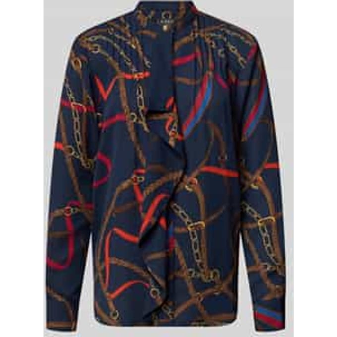 Regular fit blouse met volants model 'JASLIE'