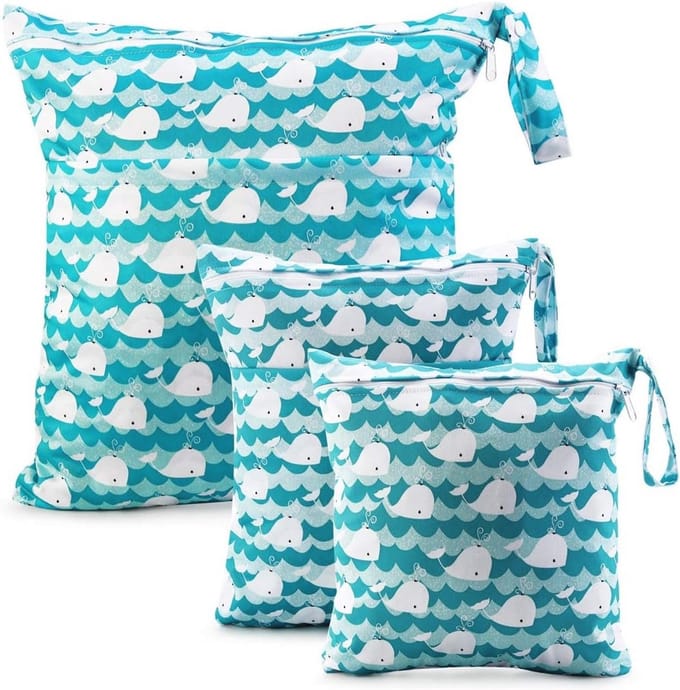 Wasbare Luierzakken voor Baby's - Waterdichte Reistassen, 3 Stuks