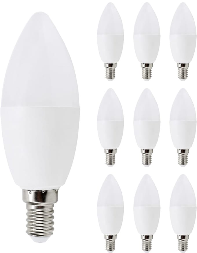 Bemko Premium LED Lamp E14 - vervangt 50W (7.5W) - 720lm - 3000K Warm Wit - 230V - 10 stuks