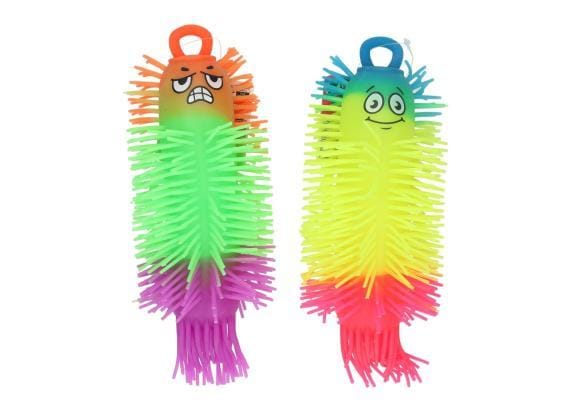 Puffer Ball rainbow fluffy worm 21cm 2asst Fidget artikelen