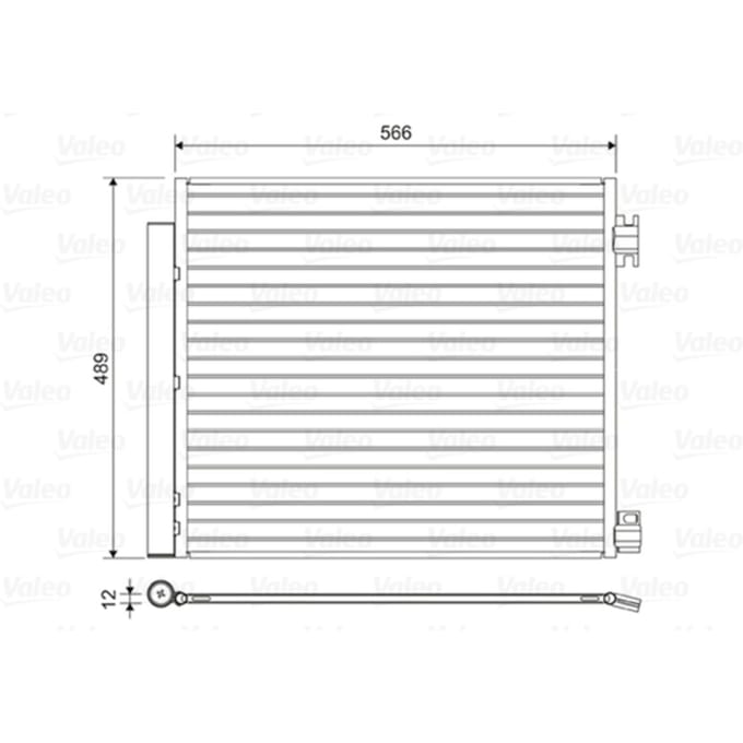 Condensator, airconditioning VALEO 822559