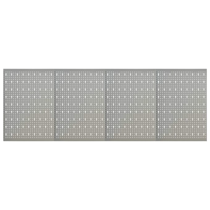 vidaXL - Gaatjespanelen - wandgemonteerd - 4 - st - 40x58 - cm - staal