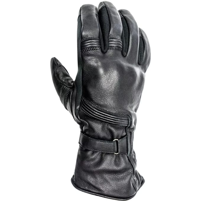 Winter leren motorhandschoenen Helstons titanium