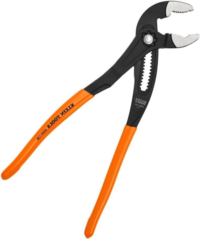 Pomptang - Verstelbare tang - Vastzetten van leidingen - Eén hand verstelling - 30 cm - Chroom