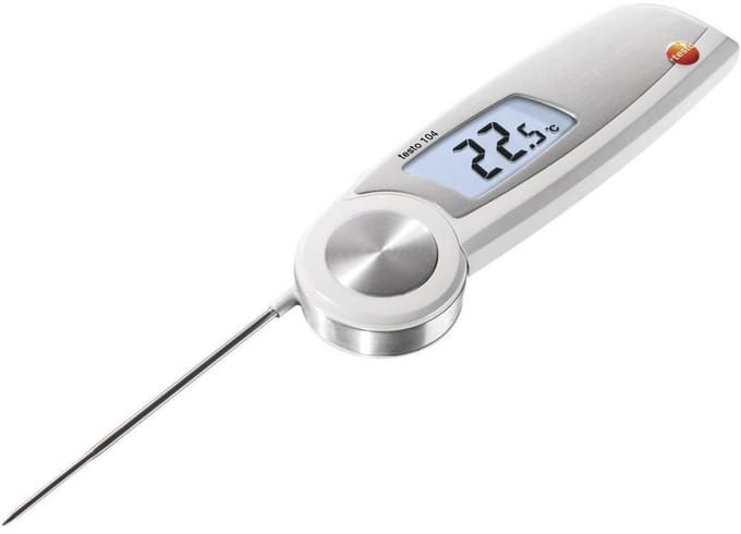 Inklapbare waterdichte thermometer met IP65 bescherming en verlicht display