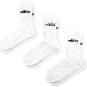 adidas Sportswear Linear Gevoerde Sokken 3 Paar - Unisex - Wit- 43-45