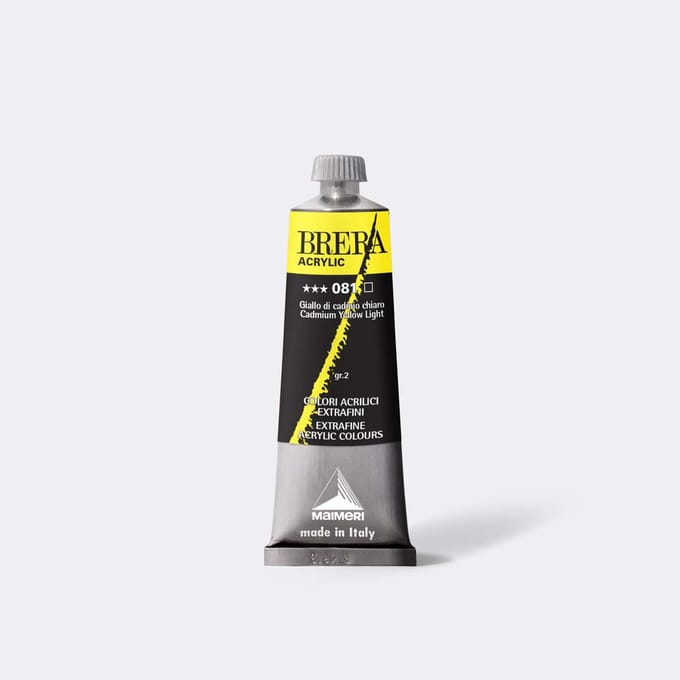 Maimeri - Brera Acrylic - acrylverf tube 60 ml - Giallo di cadmio lchiaro 081