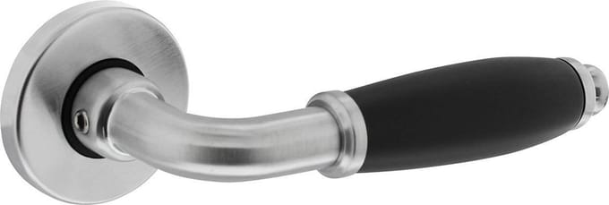Intersteel Deurkruk Courgette met rozet ø49x7mm verdekt mat chroom