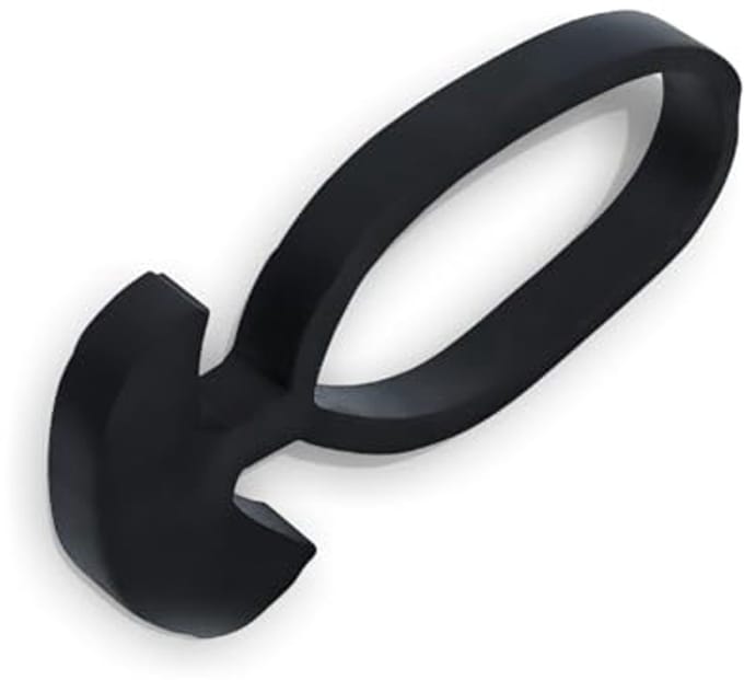Industrieel Rubberen Anker 5 cm | Set van 100 | Elastische Anker met Haak voor Moestuin Steun