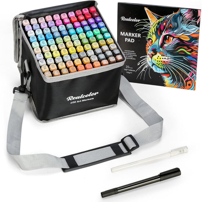 Alcohol Markers - Marker Set - Multicolor - Dubbelzijdige Stift - Sneldrogend - Voor Kunstenaars