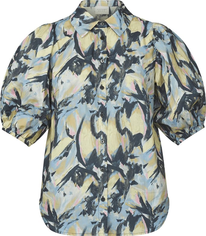 SISTERS POINT Ella-sh37 Dames Blouse - Multi print - Maat S