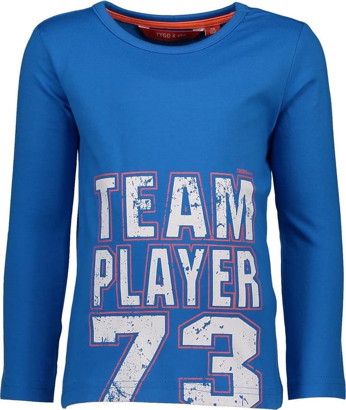 Tygo&Vito Jongens T-shirt - blue - Maat 122