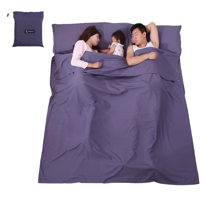 Sac de couchage léger, doublure, Camping en plein air, hôtel, drap de voyage L