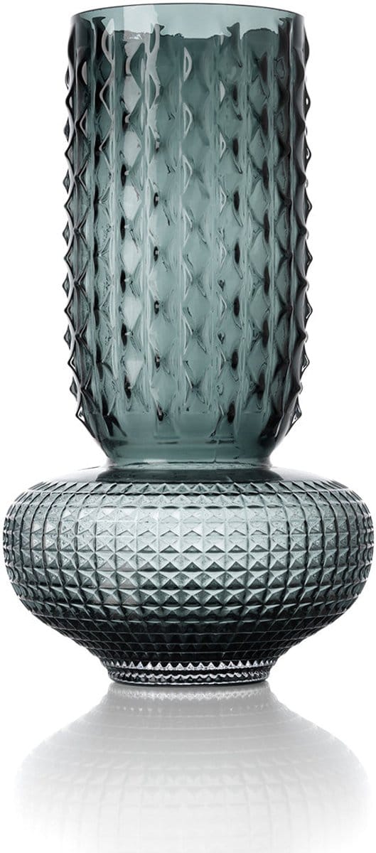 Glazen Vaas Blauw Gerecycled Glas Design - L
