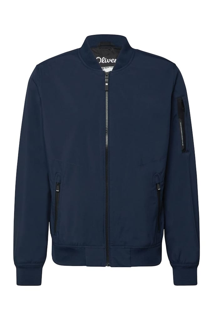 s.Oliver - male - Sportief softshell jack met bomberkraag