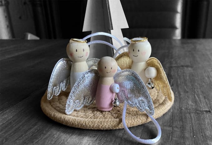 Kerstengel Set I Handmade I 3 stuks