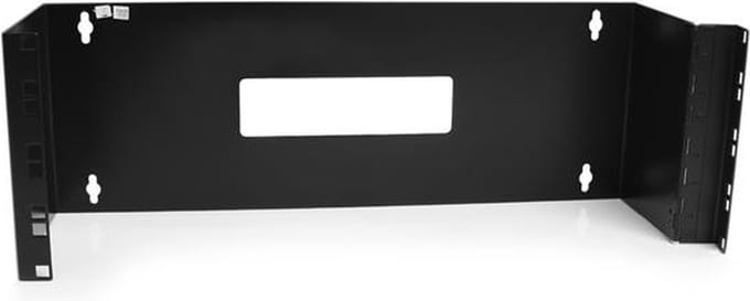 StarTech.com WALLMOUNTH4 4U Hinged Wall Mount Patch Panel Bracket6 inch Deep - 19" Patch Panel Swing Rack Up to 15Kg
