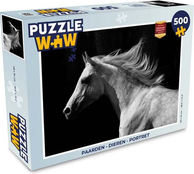 Puzzel Paarden - Dieren - Portret - Legpuzzel - Puzzel 500 stukjes