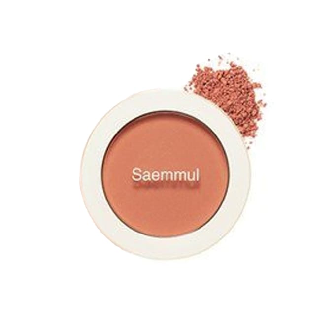 The Saem, Saemmul, single blusher, OR04 pumpkin latte, 0.18oz beige