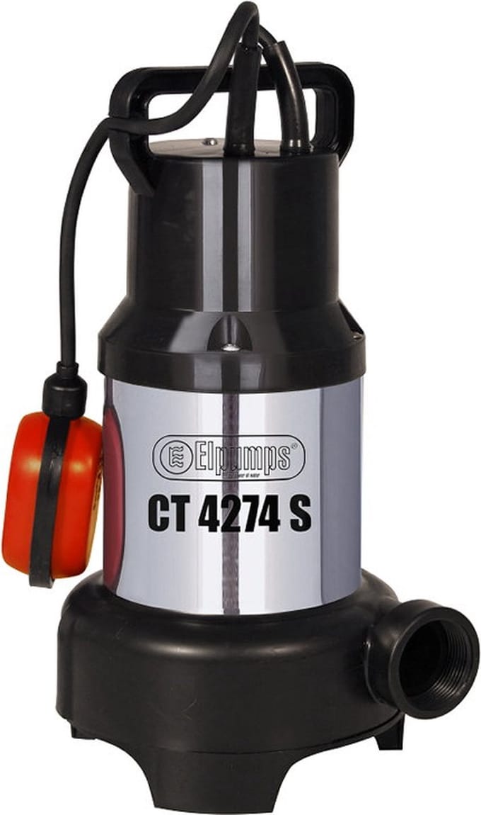 Elpumps CT 4274 S, 850 W, AC, 16000 L/u, IPX8, Kabellengte 10 meter