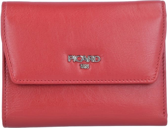PICARD Leren Portemonnee Bingo Flap Wallet Red Rood