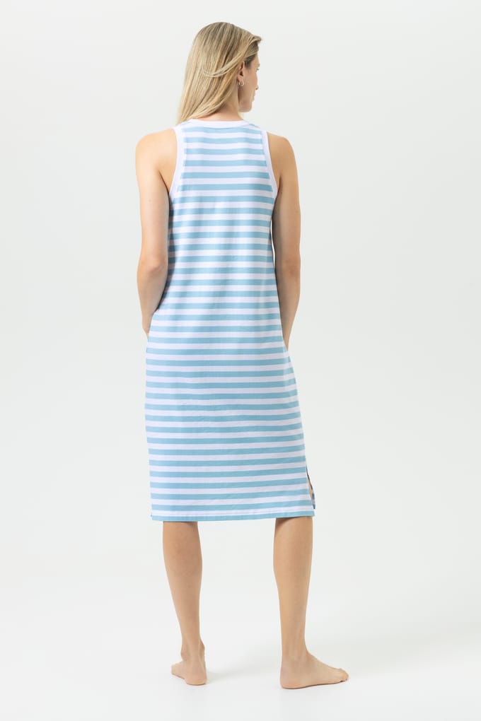 Mey Nachthemd Straight Waves Dames 1230153 1776 bahama blue S