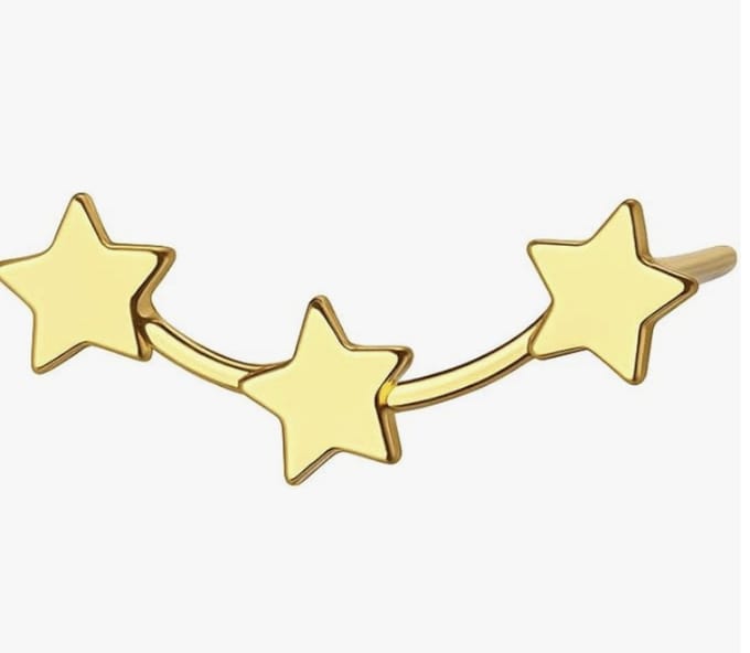 Kleine sterretjes oorbellen | goud gekleurd