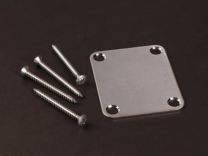 Gotoh NBS-3-AC Aged Chrome Halsplaat voor Gitaar