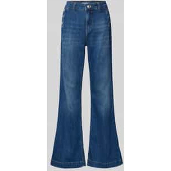 jeans taille hoge vrouw denim blauw